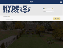 Tablet Screenshot of hyde.edu